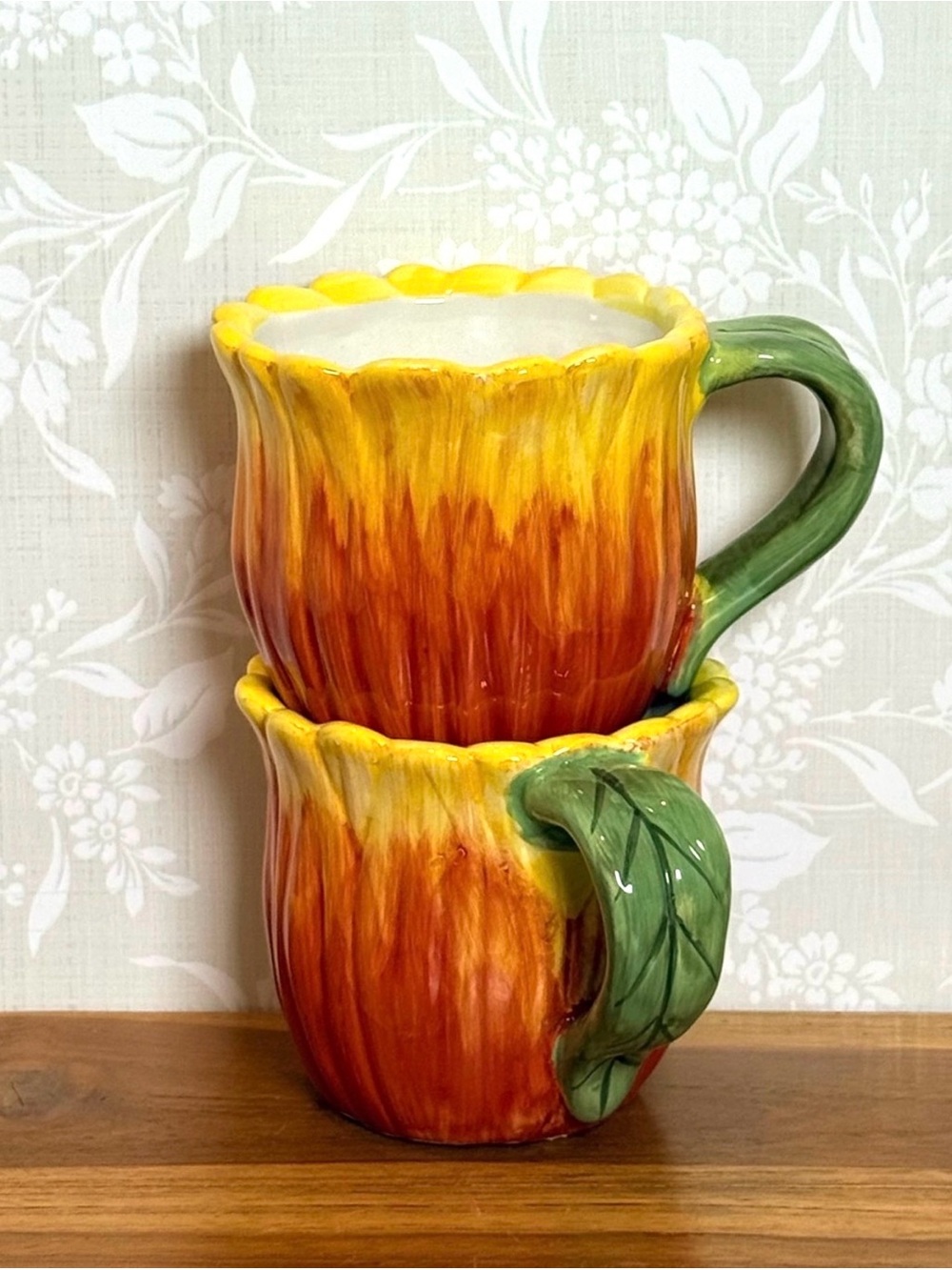 Ceramic Sunflower Mugs by Cracker Barrel